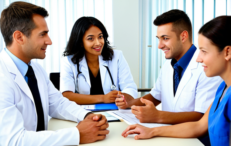 약사들에게 필요한 비즈니스 스킬 - Pharmacist Consulting with a Patient**

"A pharmacist in a white coat is counseling a fully clothed ...