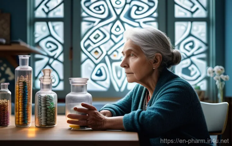 약사 약물 상호작용 데이터 분석 - **Prompt:** A male pharmacist in his early 40s, with a thoughtful expression, interacting with a sop...