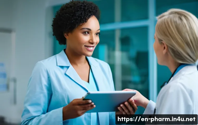 약사 자격증 추가 취득의 장점 - **Prompt: Expert Pharmacist Consultation**
    A highly skilled female pharmacist, in her late 30s, ...